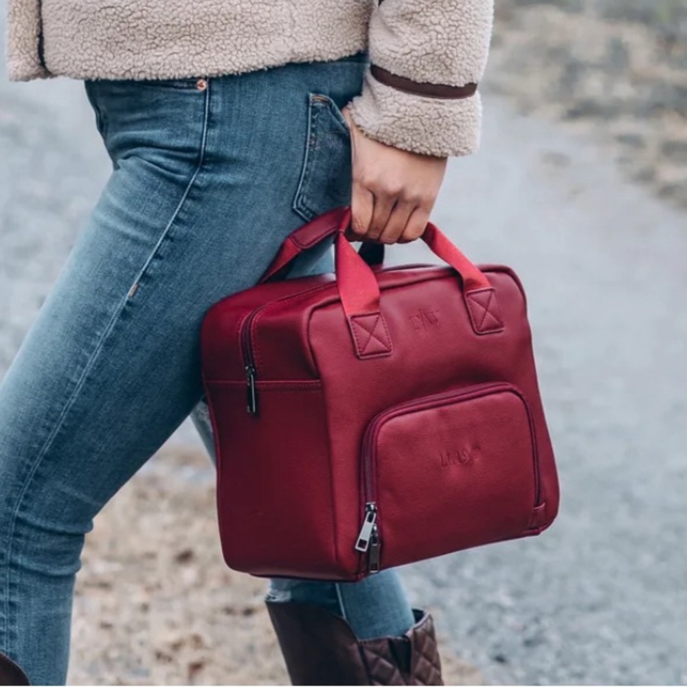T|W Tote Sorrel Dark Red Luxury Insulated Lunch Bag